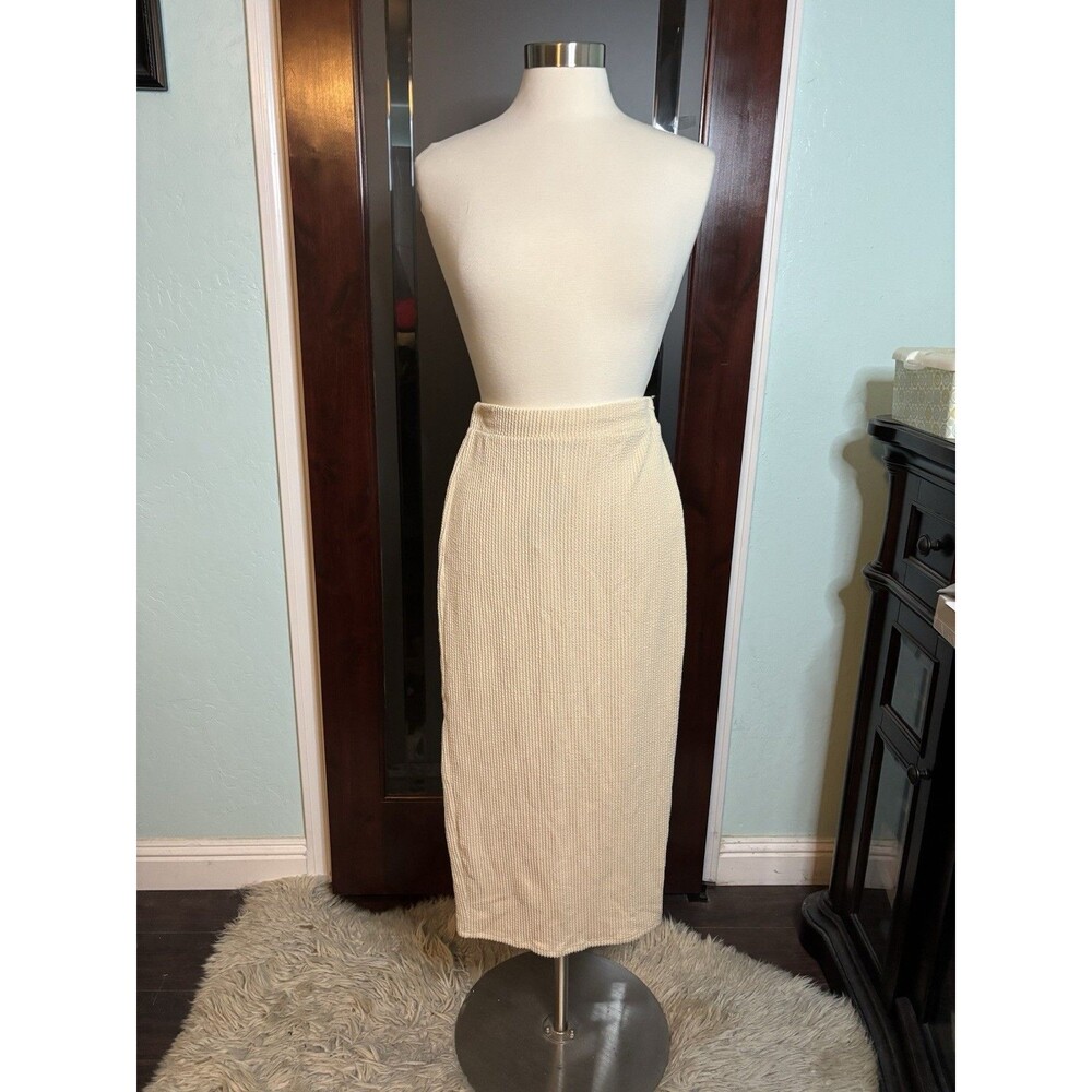 New 21 Saints Womens Beige Maxi Skirt Size Medium